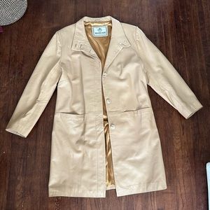 Rare Buttery soft tan leather jacket. Made in England